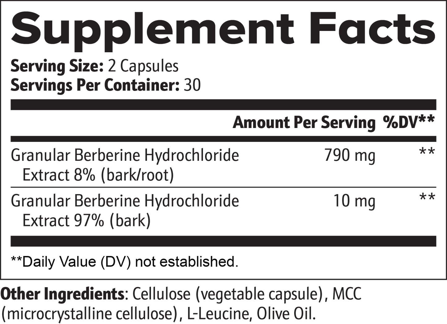 Berberine / Case
