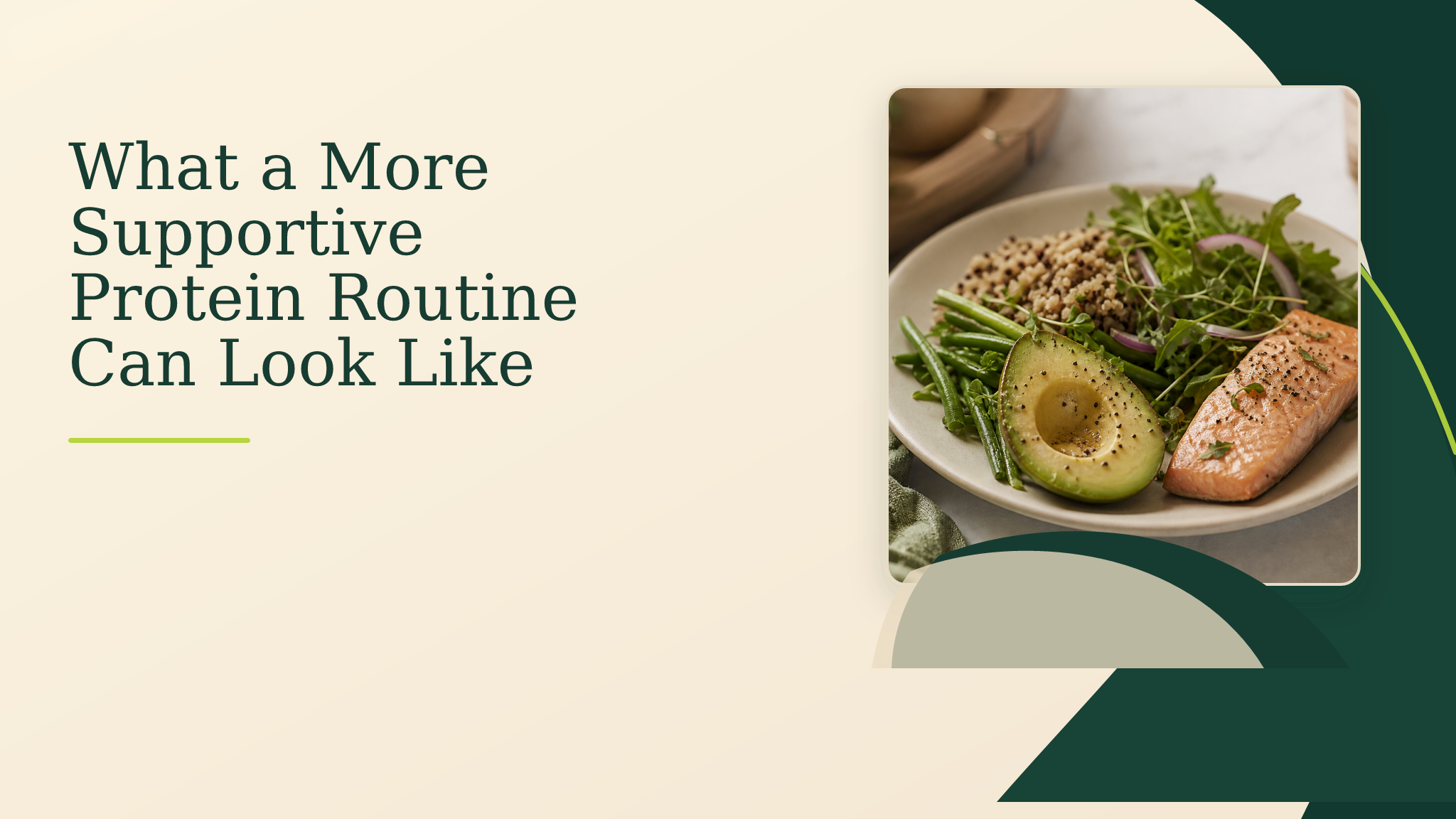 What a More Supportive Protein Routine Can Look Like – Young Again