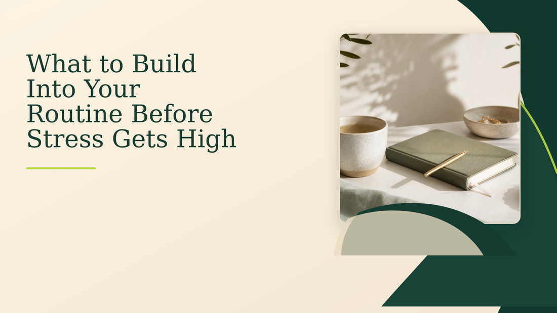 What to Build Into Your Routine Before Stress Gets High