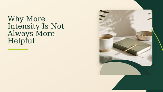 Why More Intensity Is Not Always More Helpful