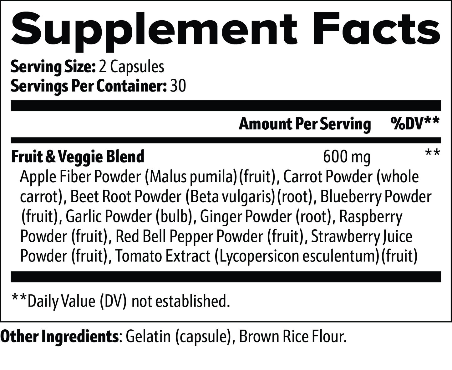 All Your Fruits & Veggies / Case