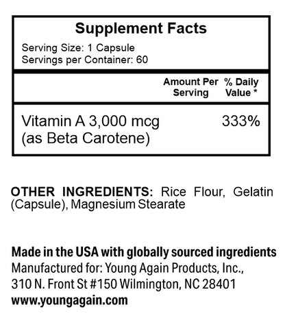 Beta Carotene - Best for Immune Function