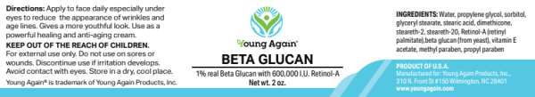 Beta Glucan 1% - Most Effective Anti-wrinkle Cream