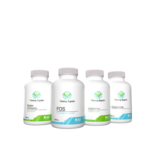 Digestive Health Package containing Better Immunity, FOS, Acidophilus, Glutamine