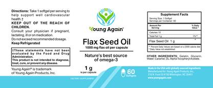 Flax Oil - Source of Omega-3 Fatty Acids