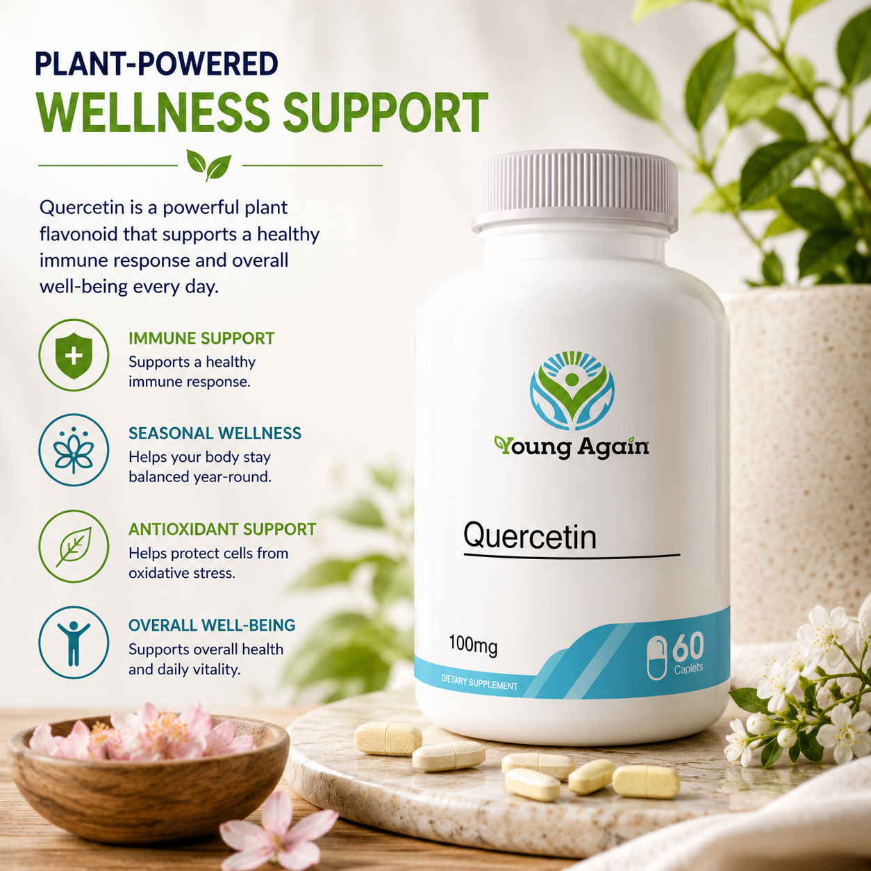Quercetin - A Powerful Antioxidant Supplement
