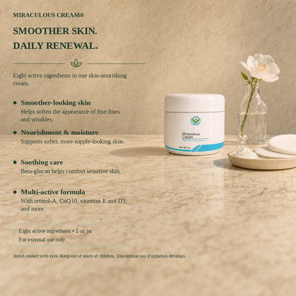 Young Again Miraculous Cream infographic