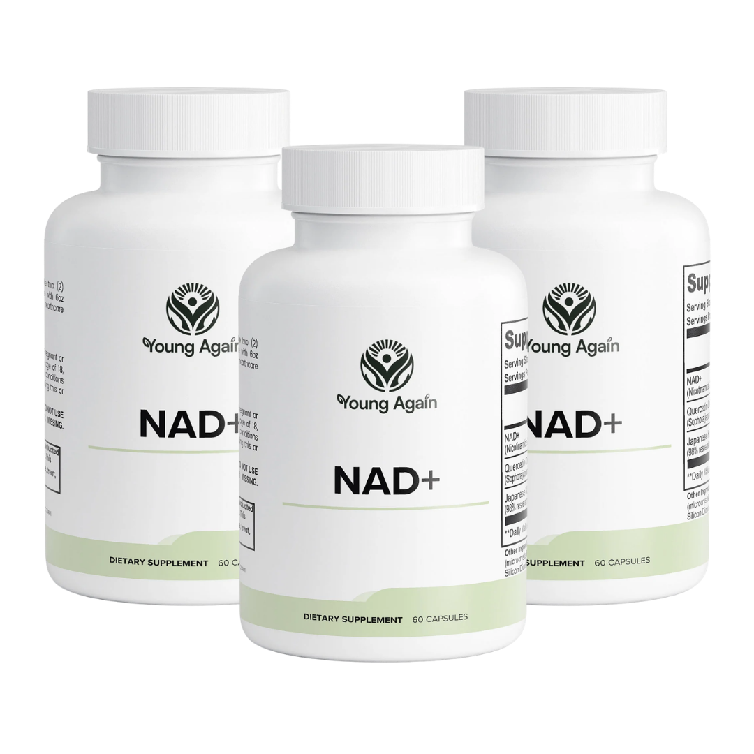 Young Again NAD+ 3 bottle offer