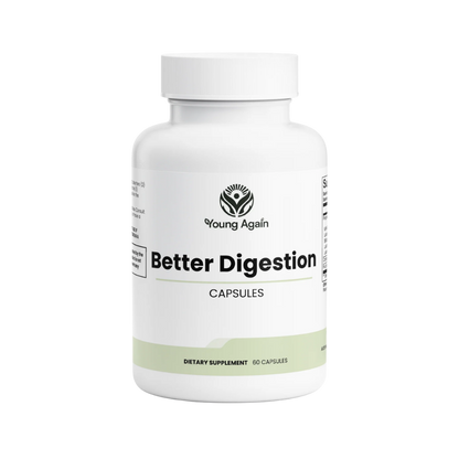 Young Again Better Digestion capsules, transparent product image