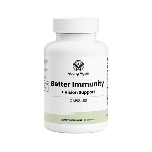 Young Again Better Immunity plus Vision Support capsules, transparent product image